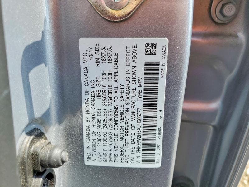 2018 HONDA CR-V EX 13