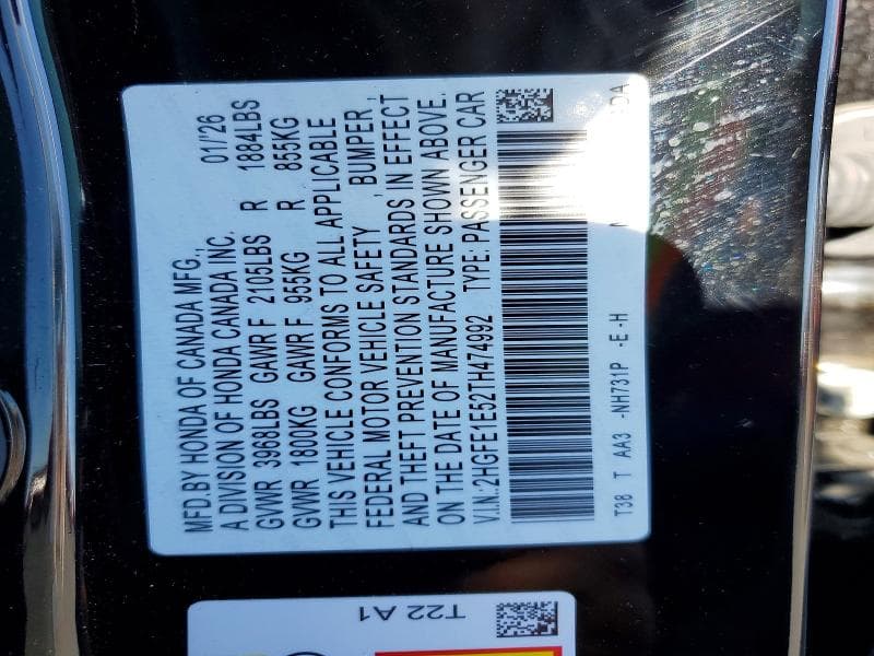 2026 HONDA CIVIC SI 12