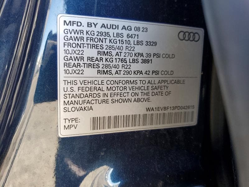 2023 AUDI Q8 PREMIUM PLUS S-LINE 13