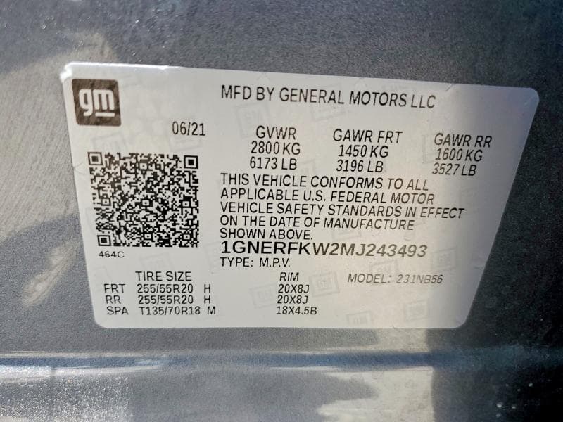 2021 CHEVROLET TRAVERSE LS 13