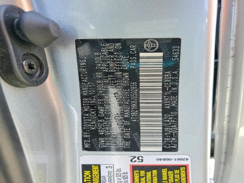 2018 TOYOTA CAMRY HYBRID XLE 13