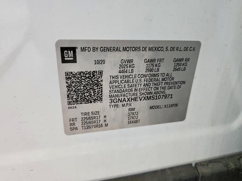 2021 CHEVROLET EQUINOX LS 13
