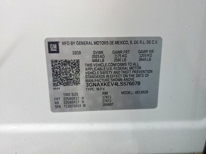 2020 CHEVROLET EQUINOX LT 13