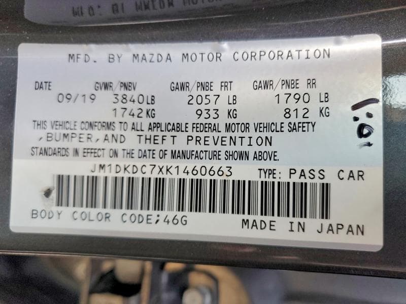 2019 MAZDA CX-3 TOURING 14