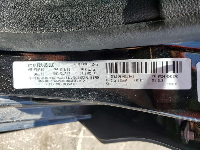 2017 CHRYSLER 200 LIMITED 12