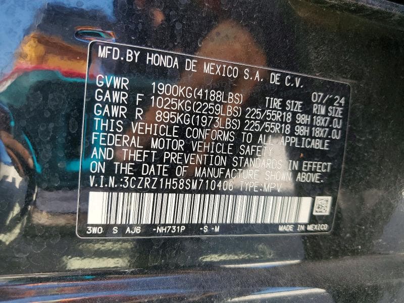 2025 HONDA HR-V SPORT 13