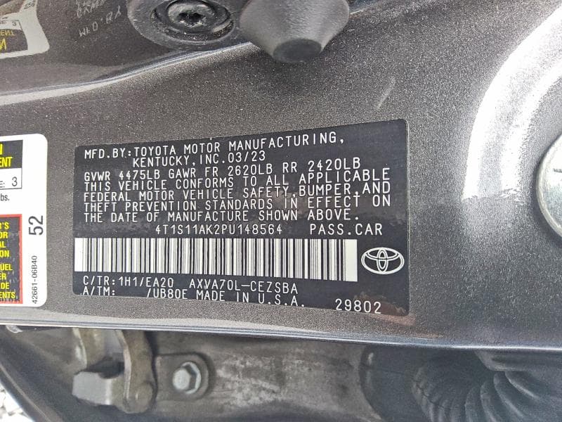 2023 TOYOTA CAMRY SE 12