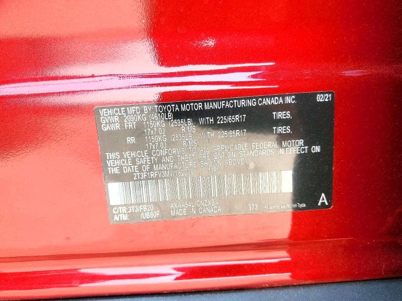 2021 TOYOTA RAV4 LE 13
