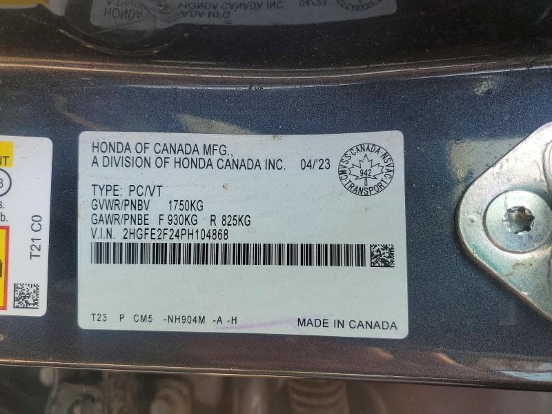 2023 HONDA CIVIC LX 13