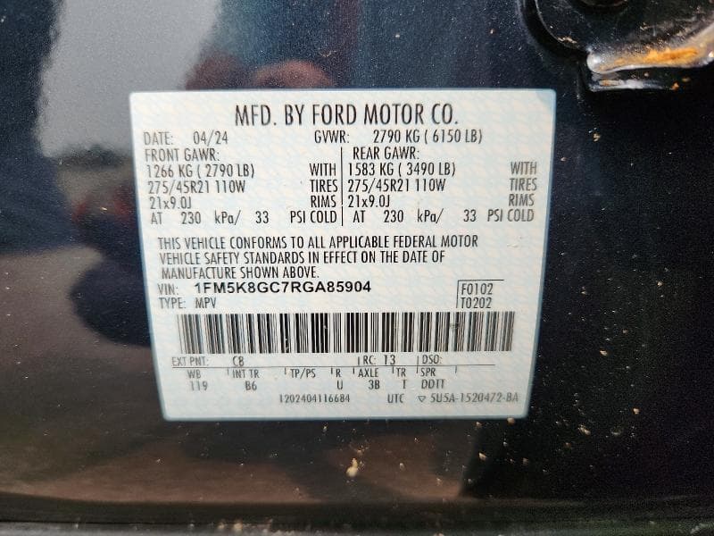 2024 FORD EXPLORER ST 13