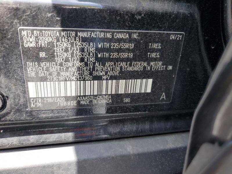 2021 TOYOTA RAV4 XLE PREMIUM 13
