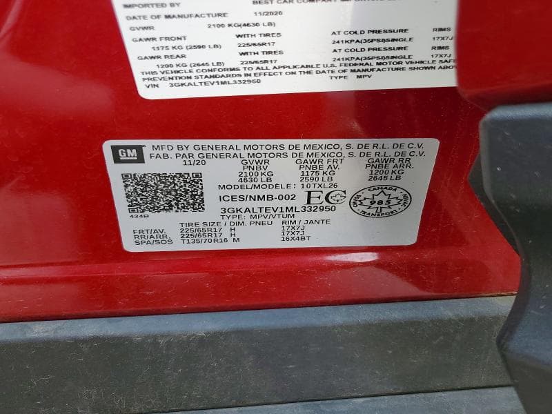 2021 GMC TERRAIN SLE 13