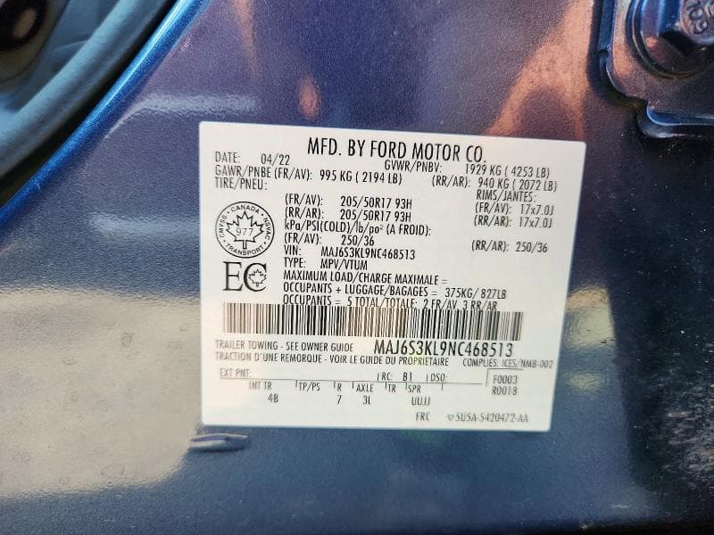 2022 FORD ECOSPORT TITANIUM 13
