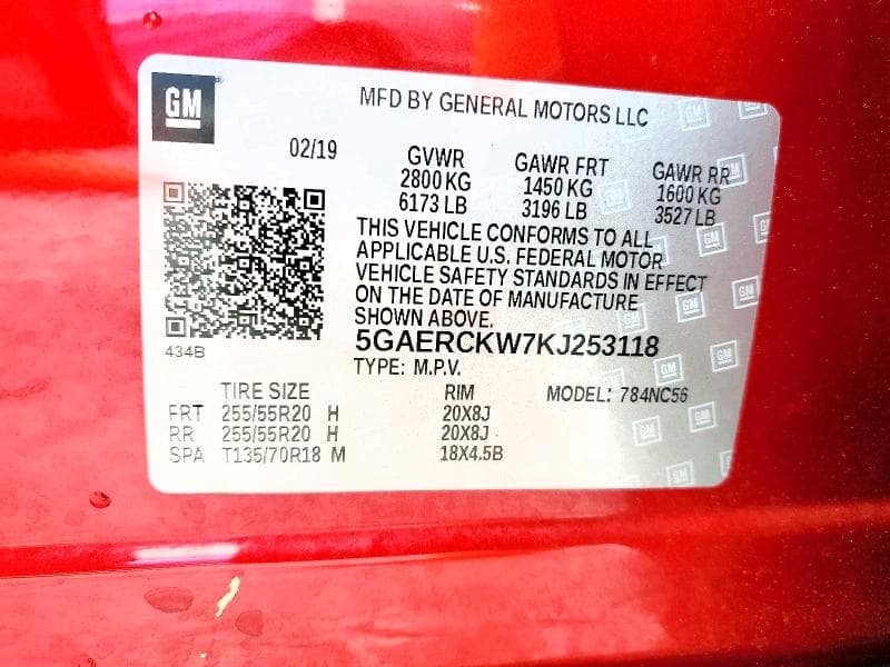 2019 BUICK ENCLAVE PREMIUM 13