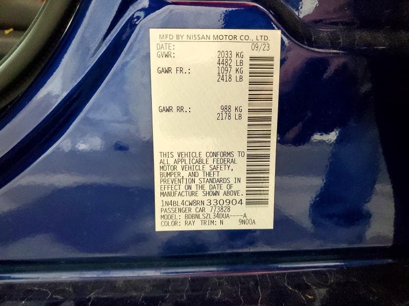 2024 NISSAN ALTIMA SR 12