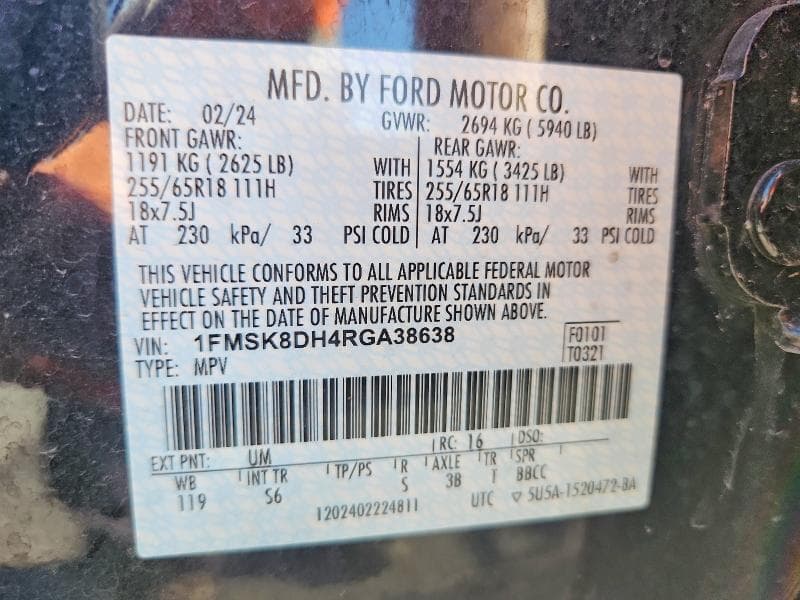 2024 FORD EXPLORER XLT 13