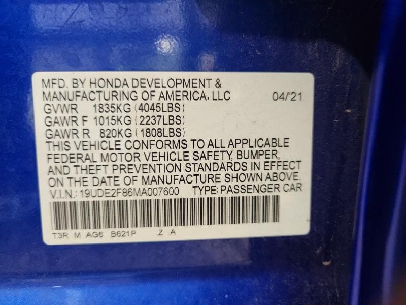 2021 ACURA ILX PREMIUM A-SPEC 13