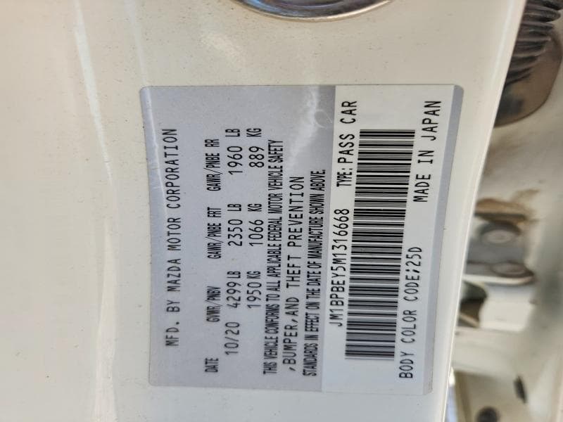 2021 MAZDA 3 PREMIUM PLUS 12