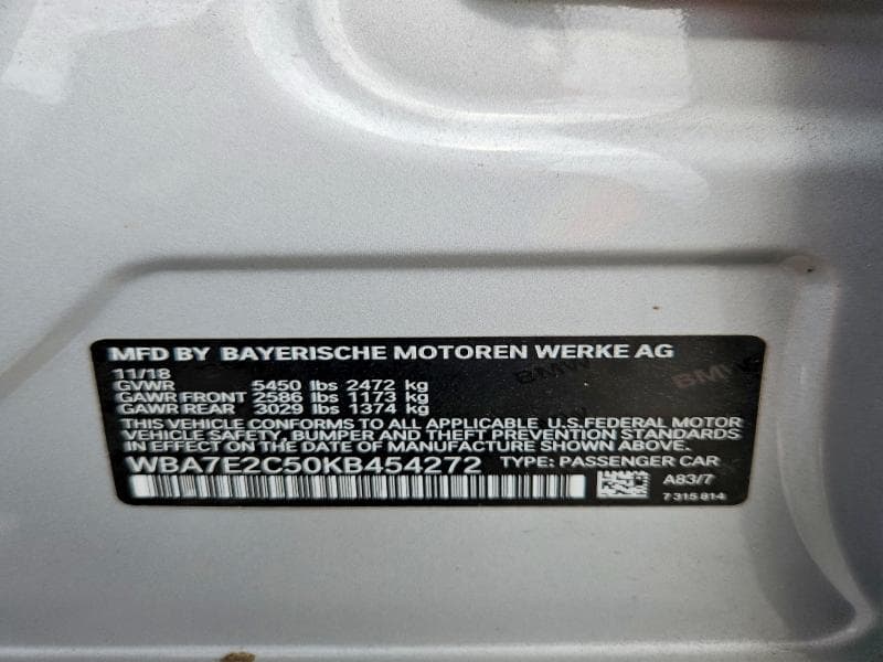 2019 BMW 740 I 13