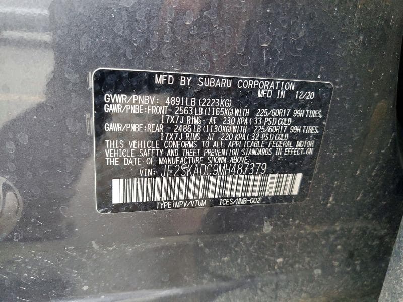 2021 SUBARU FORESTER 13