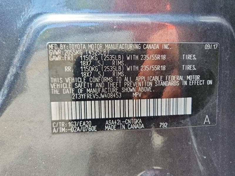 2018 TOYOTA RAV4 LIMITED 13