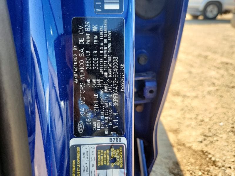 2017 KIA FORTE LX 12