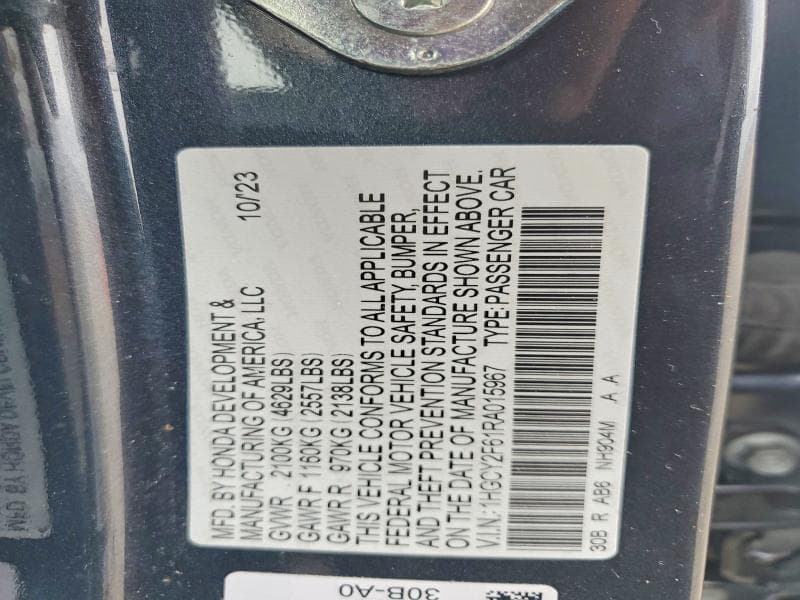 2024 HONDA ACCORD HYBRID EXL 12
