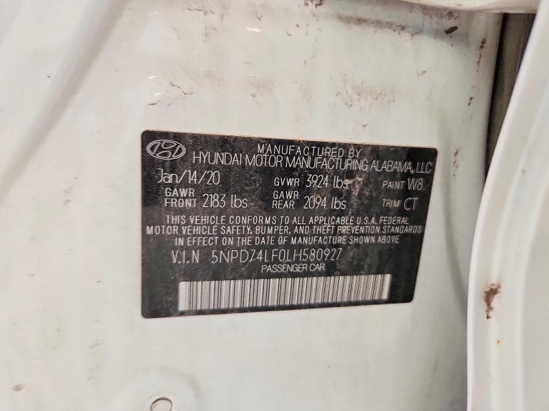 2020 HYUNDAI ELANTRA SE 12