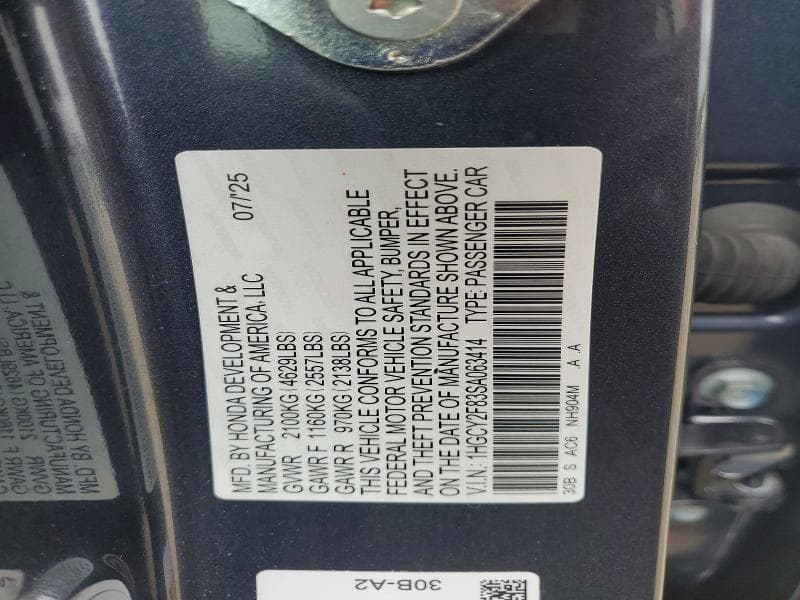 2025 HONDA ACCORD TOURING HYBRID 12