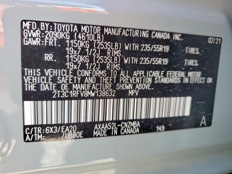 2021 TOYOTA RAV4 XLE PREMIUM 13
