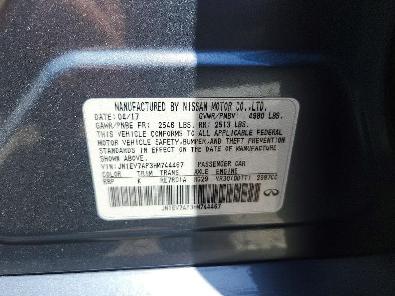 2017 INFINITI Q50 3.0T PREMIUM 13
