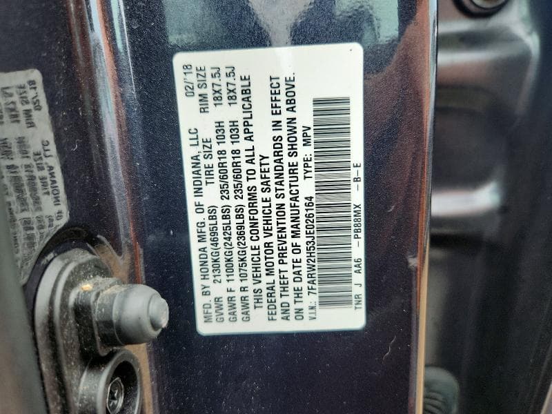 2018 HONDA CR-V EX 12