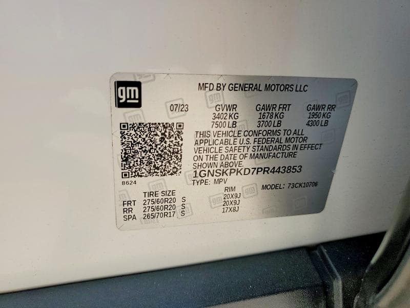 2023 CHEVROLET TAHOE K1500 Z71 14