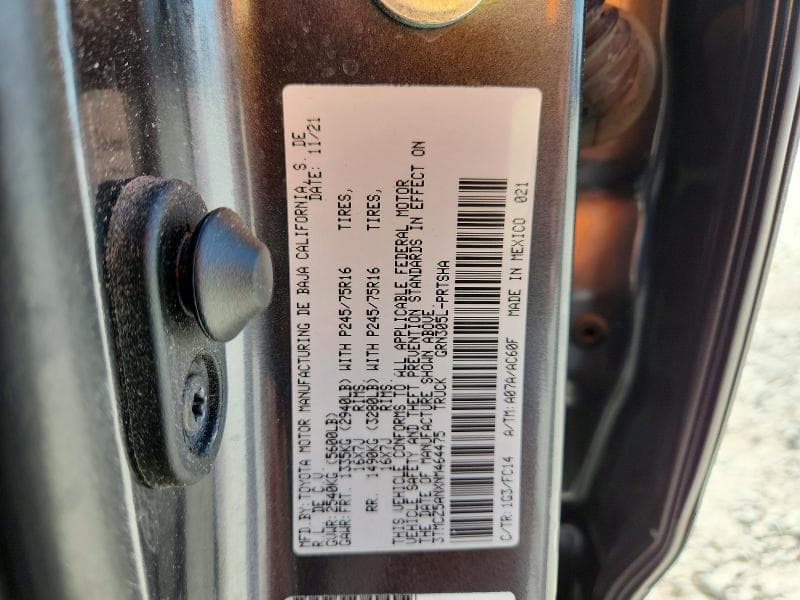 2022 TOYOTA TACOMA SR5 V6 12