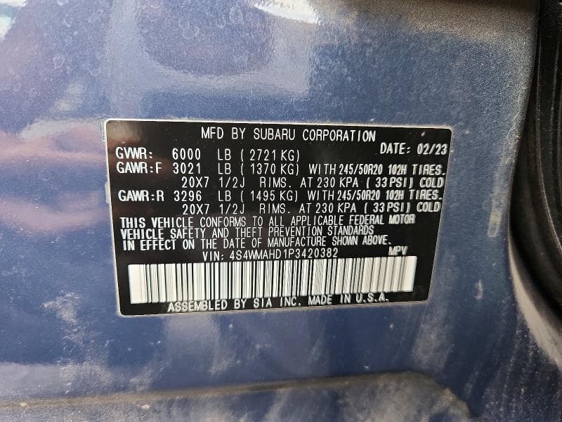 2023 SUBARU ASCENT PREMIUM 12