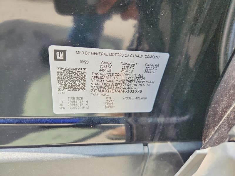 2021 CHEVROLET EQUINOX LS 13