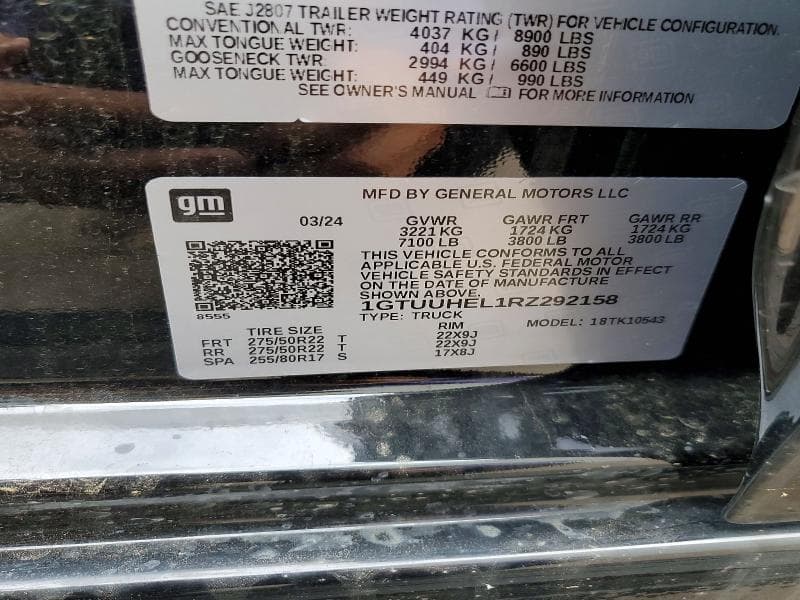2024 GMC SIERRA K1500 DENALI ULTIMATE 12