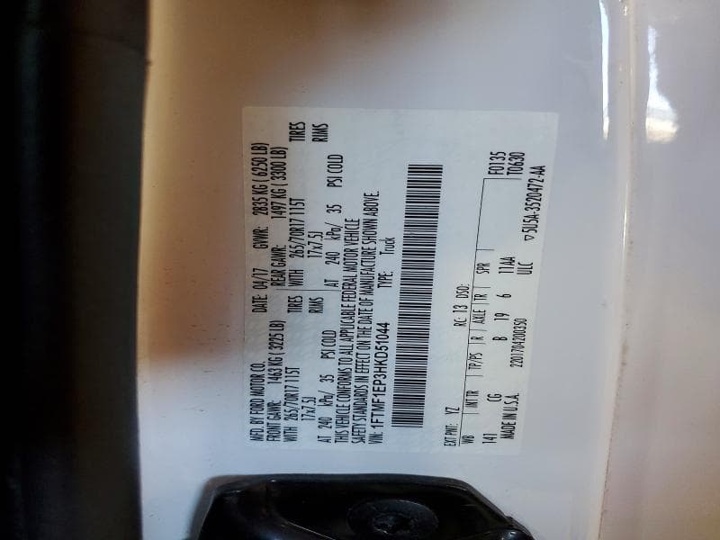 2017 FORD F150 12
