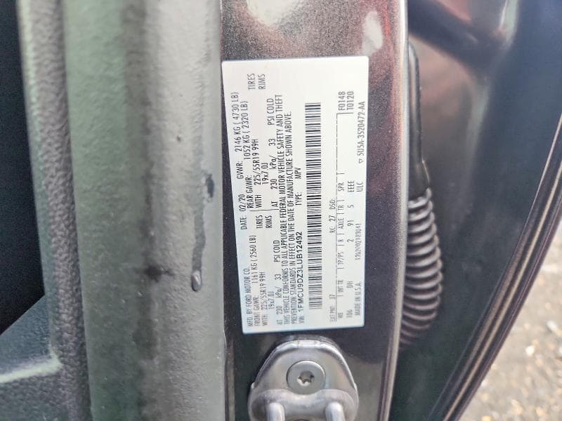 2020 FORD ESCAPE TITANIUM 13