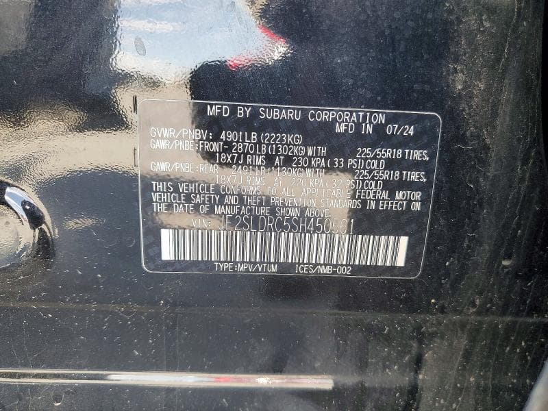 2025 SUBARU FORESTER LIMITED 13