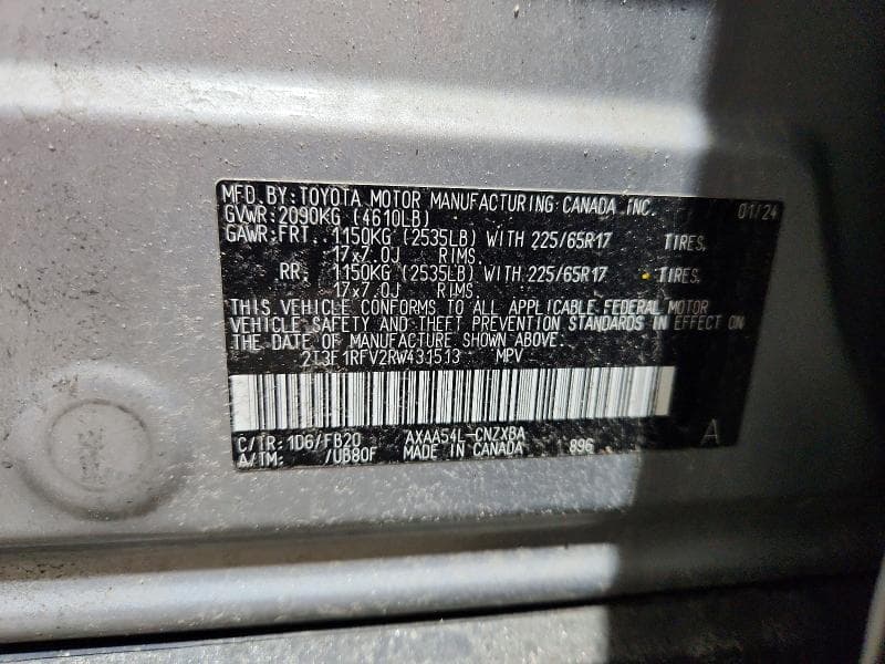 2024 TOYOTA RAV4 LE 14