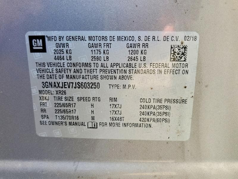 2018 CHEVROLET EQUINOX LT 12