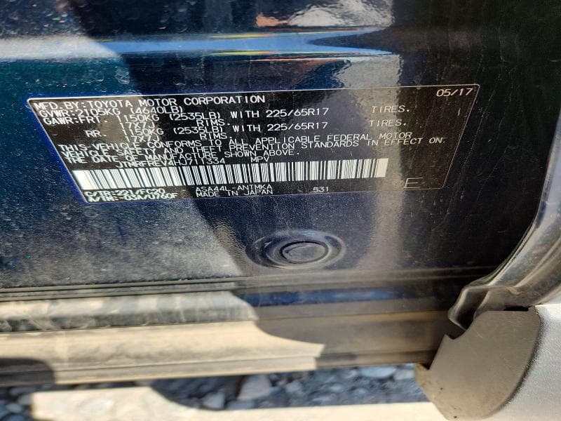 2017 TOYOTA RAV4 XLE 13