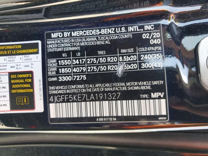 2020 MERCEDES-BENZ GLS 450 4MATIC 14