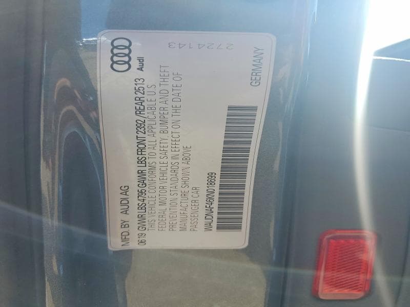 2019 AUDI A4 PREMIUM 13