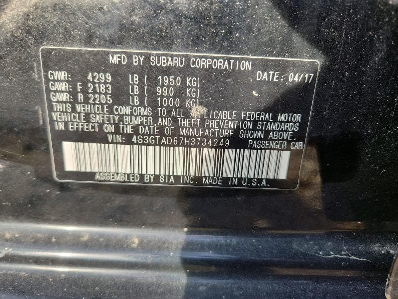2017 SUBARU IMPREZA PREMIUM PLUS 12