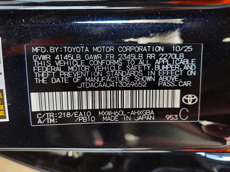 2026 TOYOTA PRIUS XLE 12