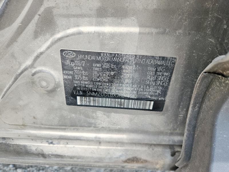 2018 HYUNDAI SANTA FE SPORT 2.4L 12