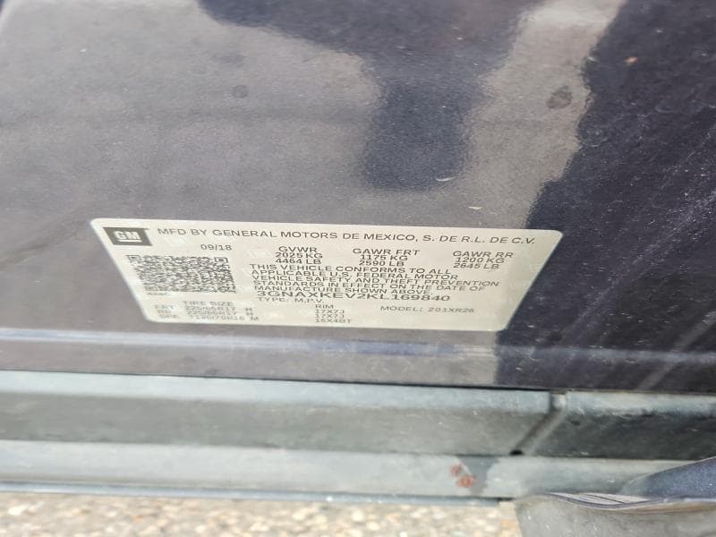 2019 CHEVROLET EQUINOX LT 13