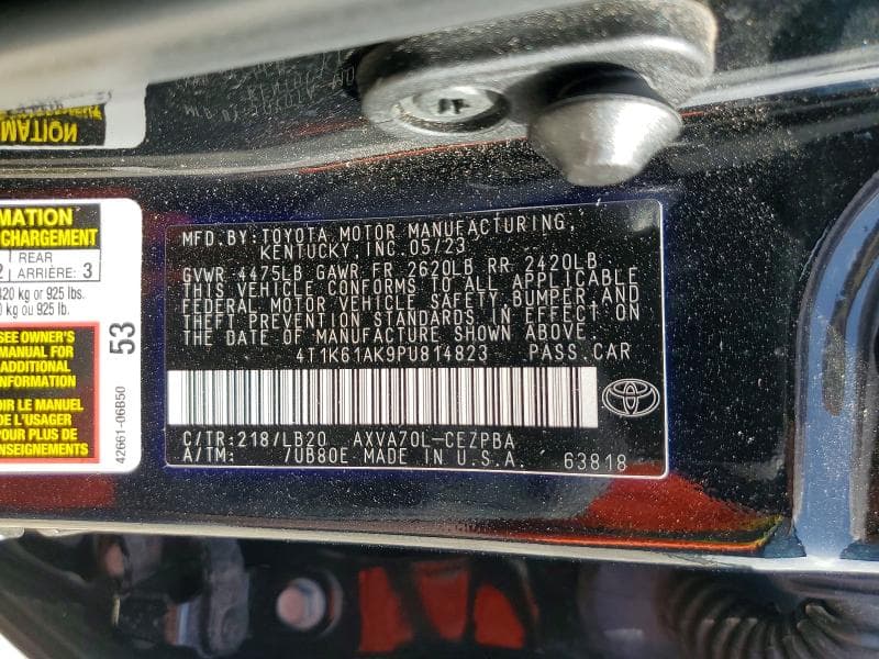 2023 TOYOTA CAMRY XSE 12
